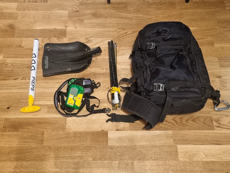 Komplett lavinpaket med ryggsäck