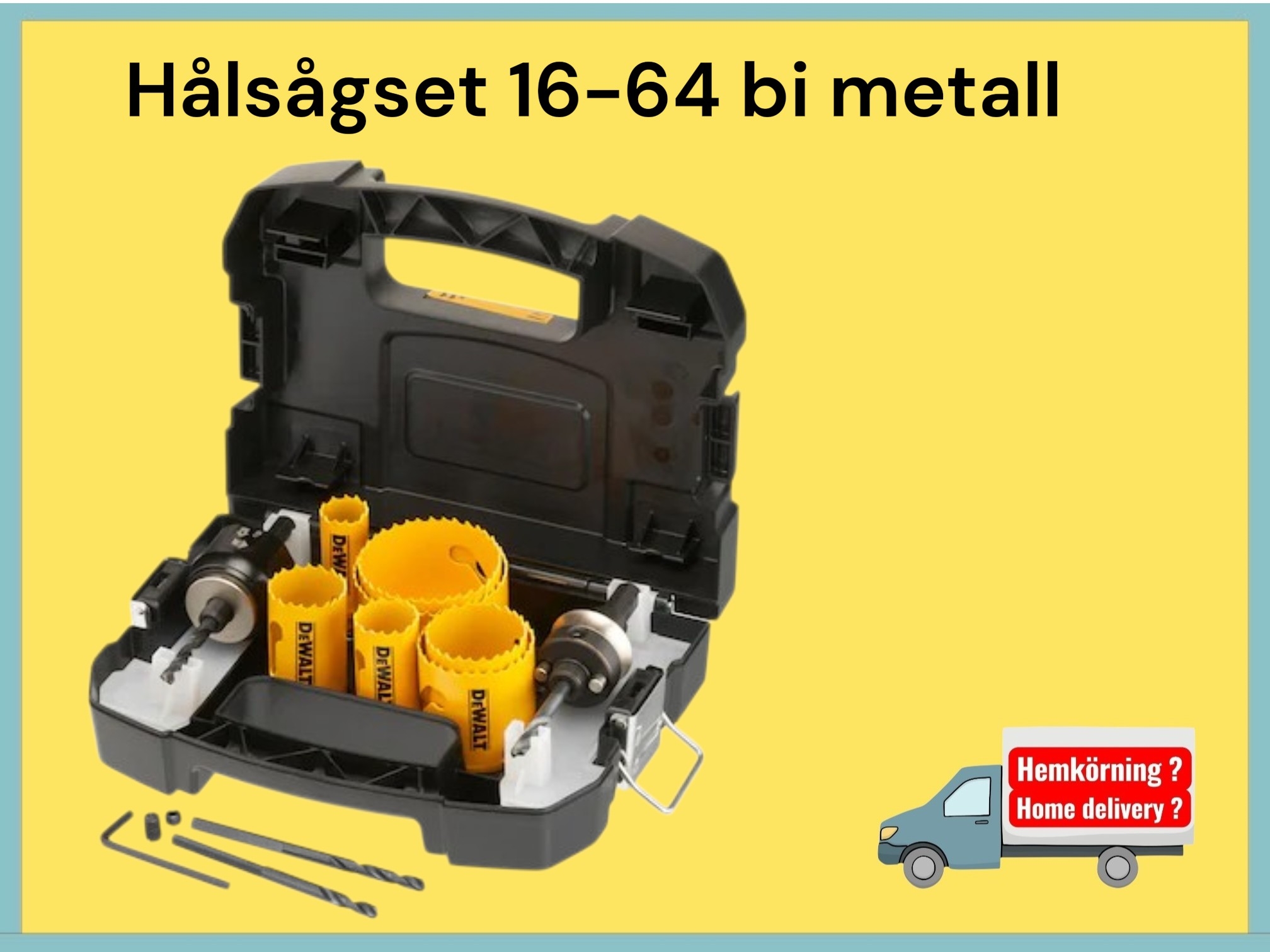 Hålsågsats proffs för trä, metall och plast, 