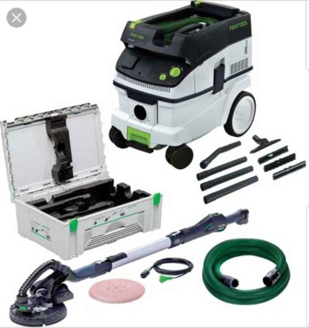 Giraffsliper festool planex med støvsuger