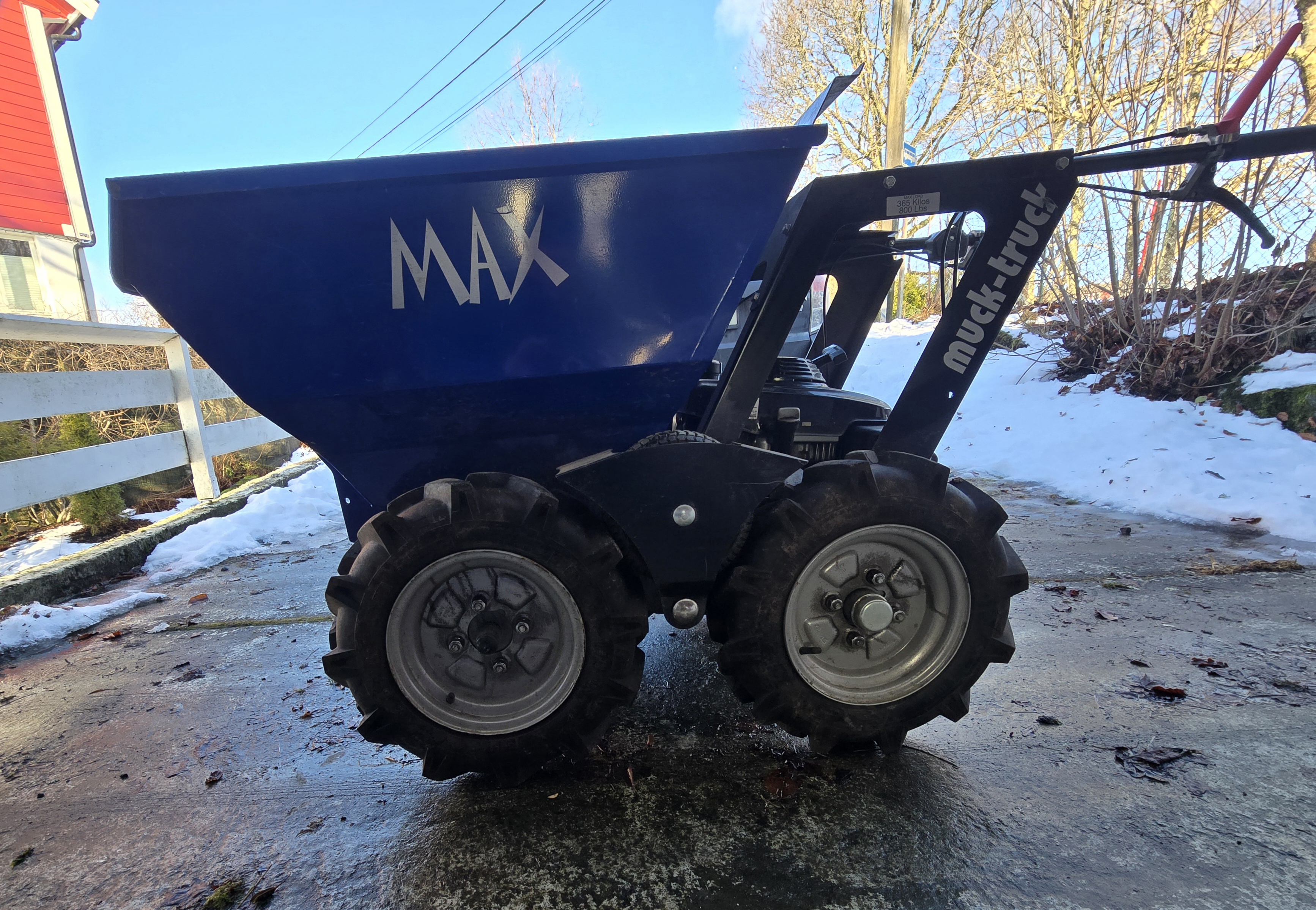 Muck-truck motorisert trillebår/mini-dumper