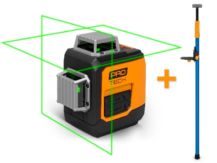 Krysslaser 360 grader