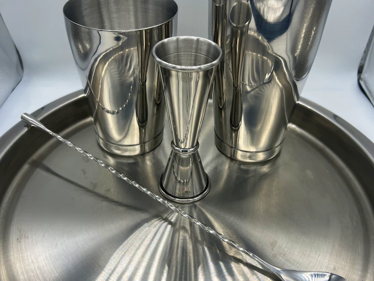 4-piece stainless steel silver bar tool set