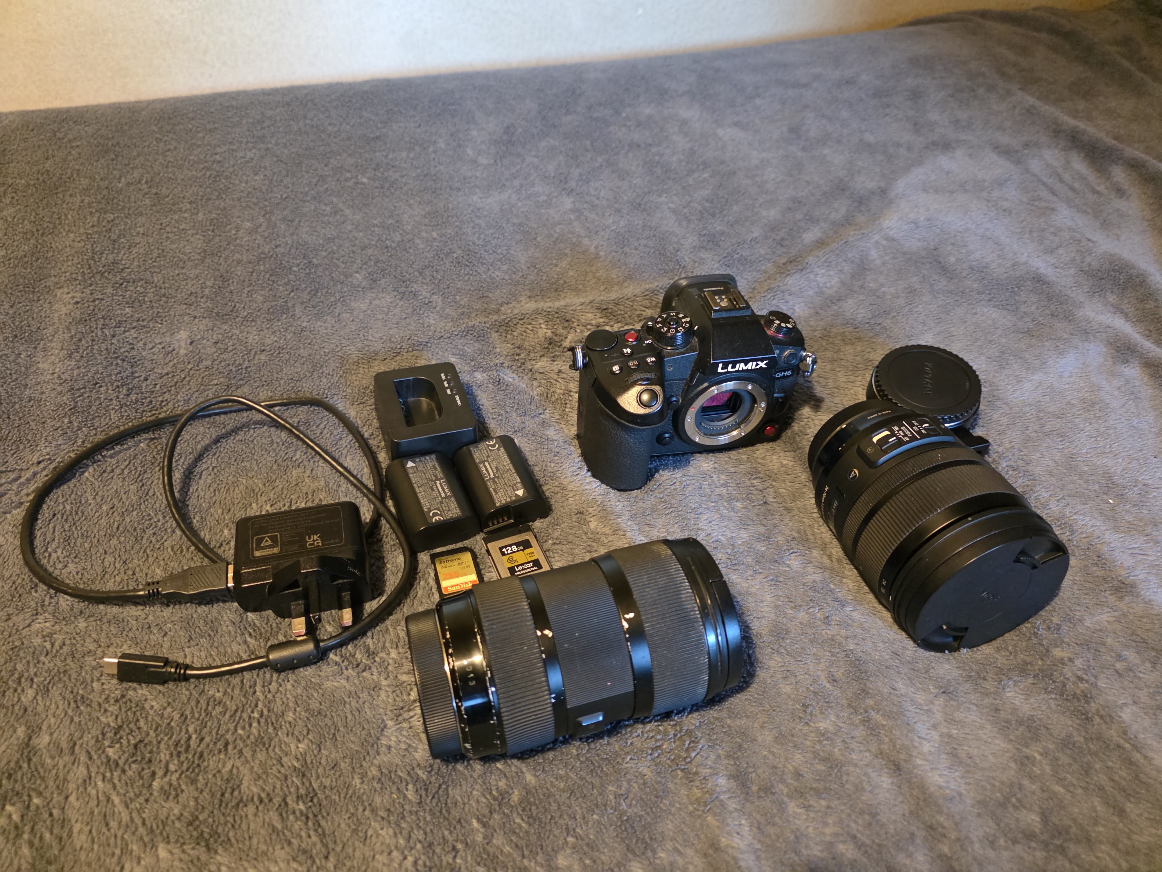Panasonic lumix gh6 with canon sigma 18-35mm & 24-70mm lens
