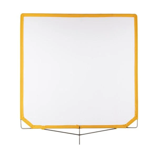 Matthews solid frame  scrim white artificial silk top hinge (40x40")