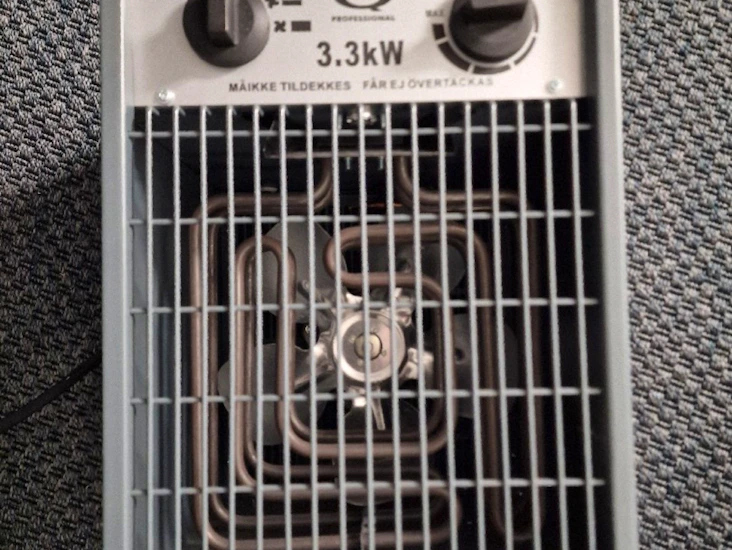 Byggvarmevifte 3,3 kw 230v