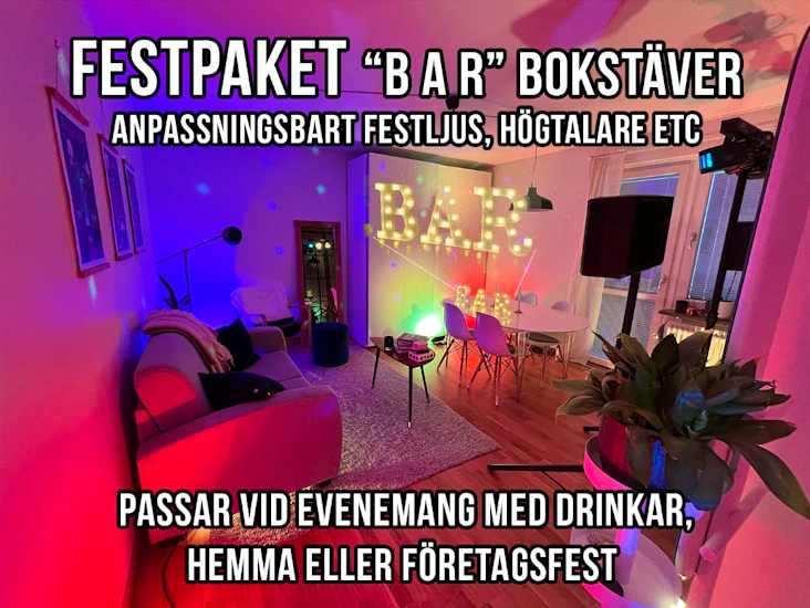 Festpaket med bar - kan anpassas