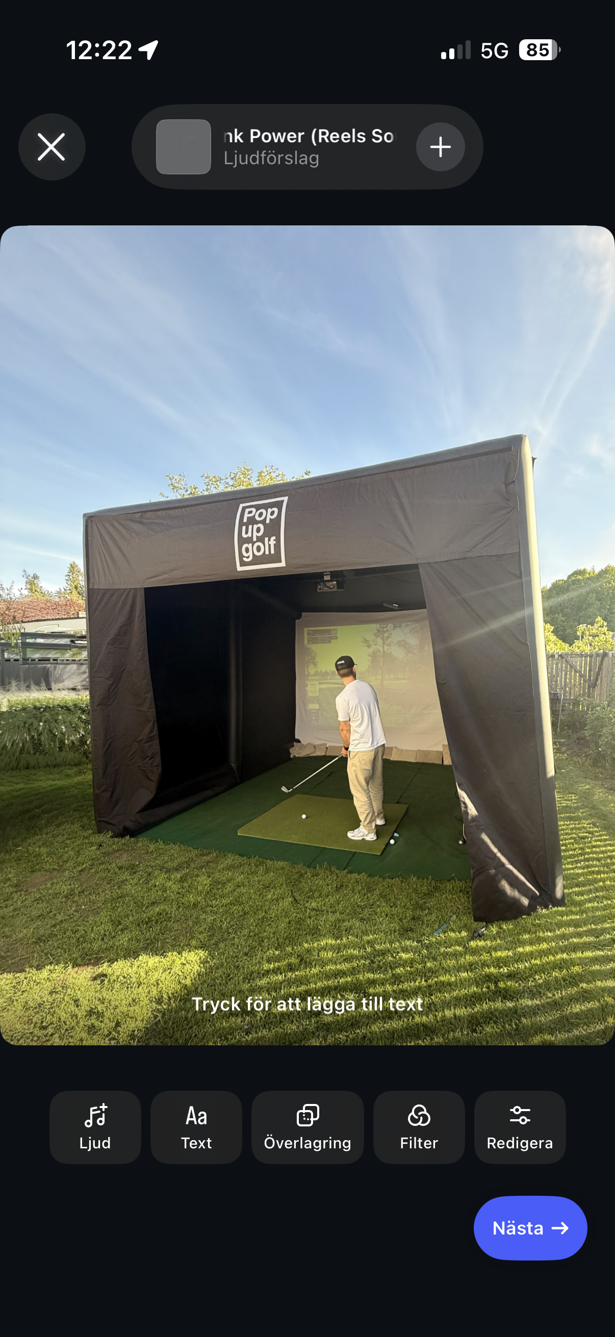 Komplett mobil golfsimulator 