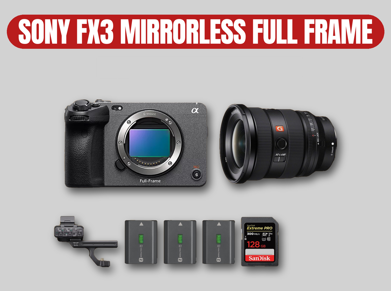 Sony fx3 full frame mirrorless camera | 16-35mm f/2.8 gm g master wide zoom lens