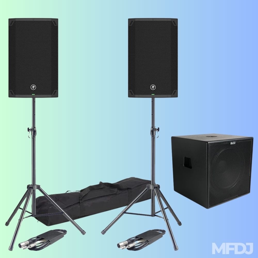 Mackie thump 15a pa system + alto tx18s active pa subwoofer