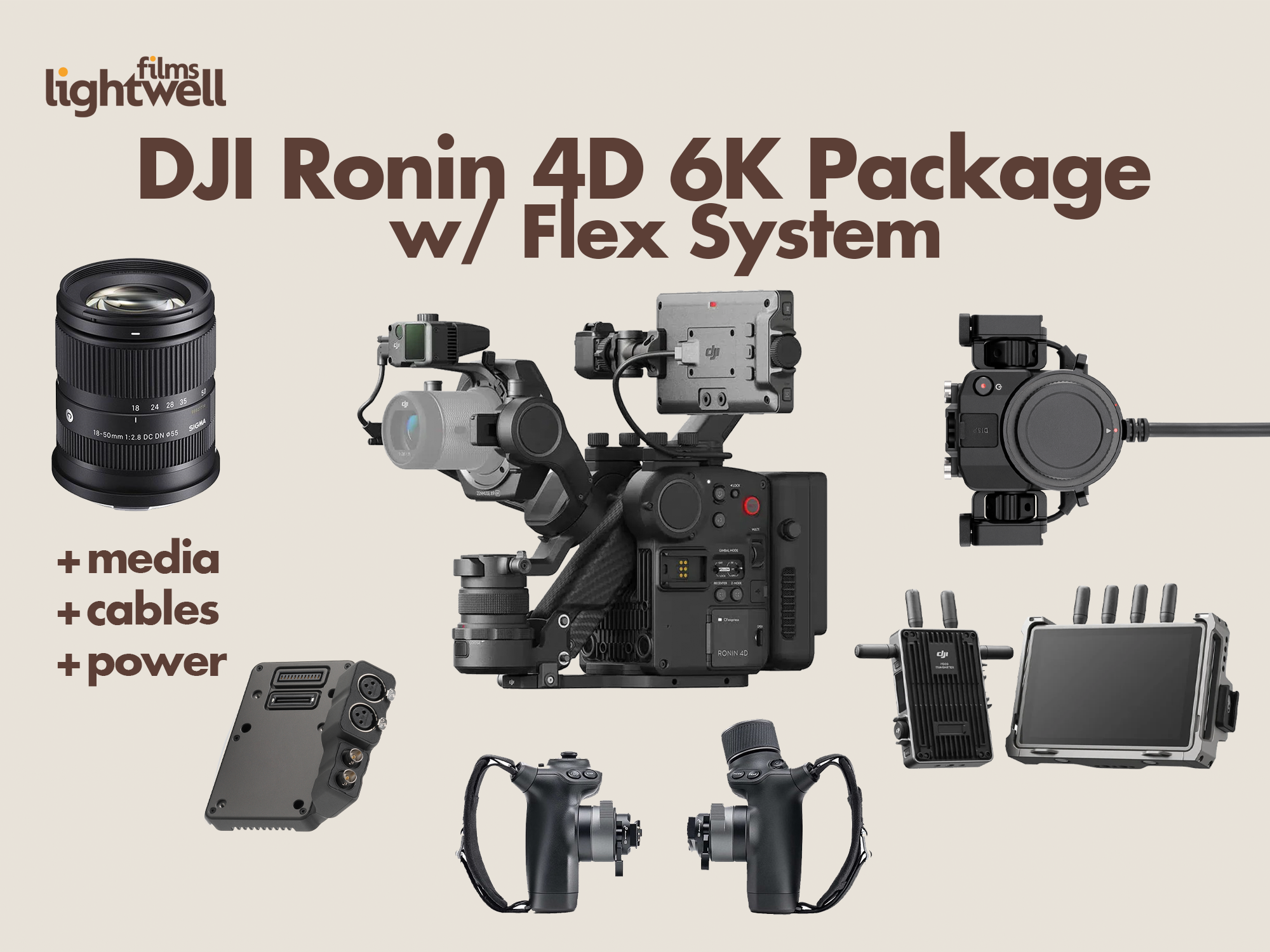 Dji ronin 4d 6k full shooting package
