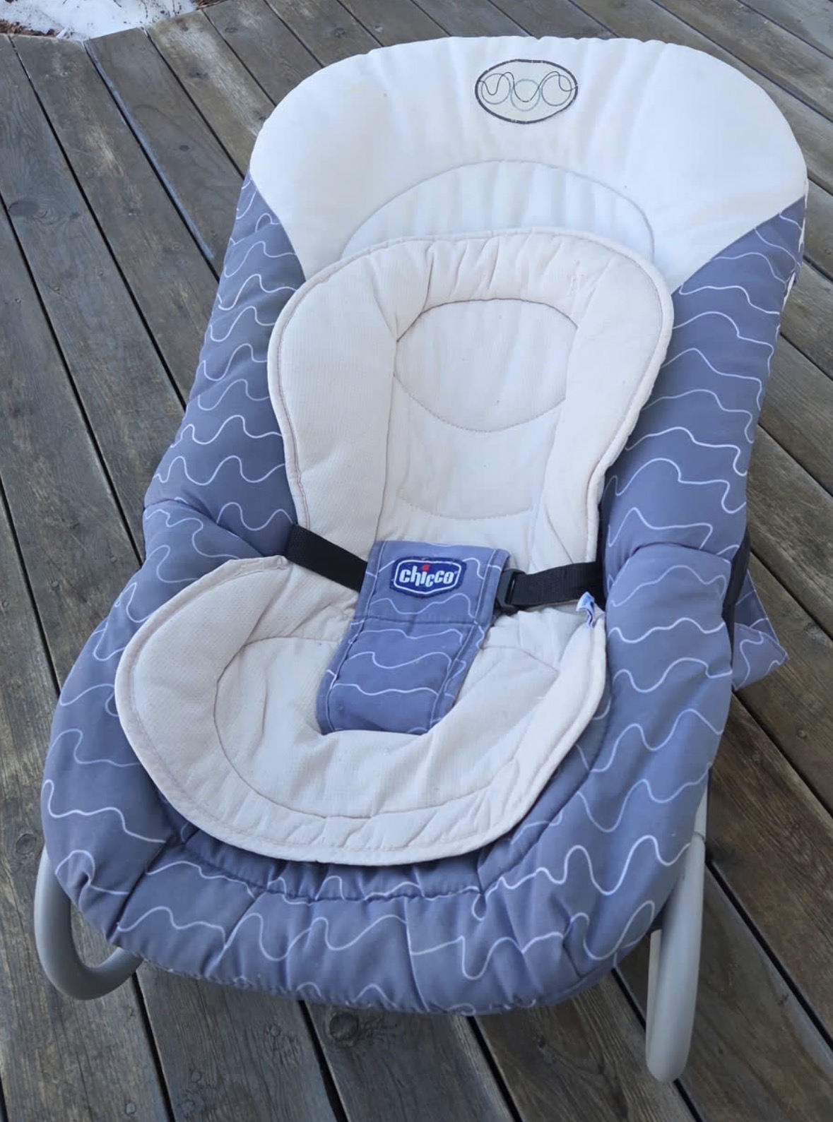 Chicco barnestol babysitter grå/hvit