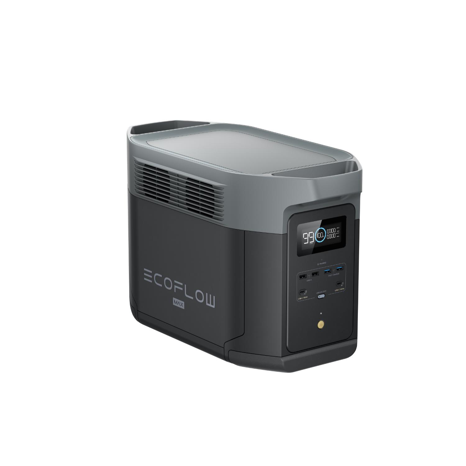 Ecoflow delta 2 max 2048wh portable power station (2400w) – film / event / off-grid power