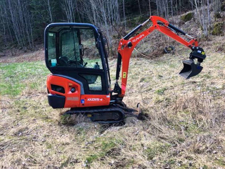 !!avställd för vintern!! 1,6 tons minigrävare, kubota kx015