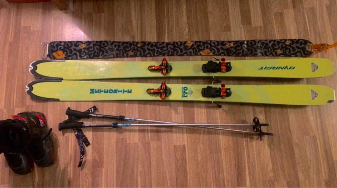  utstyr til topptur (ski 170cm | sko 26,5cm) 