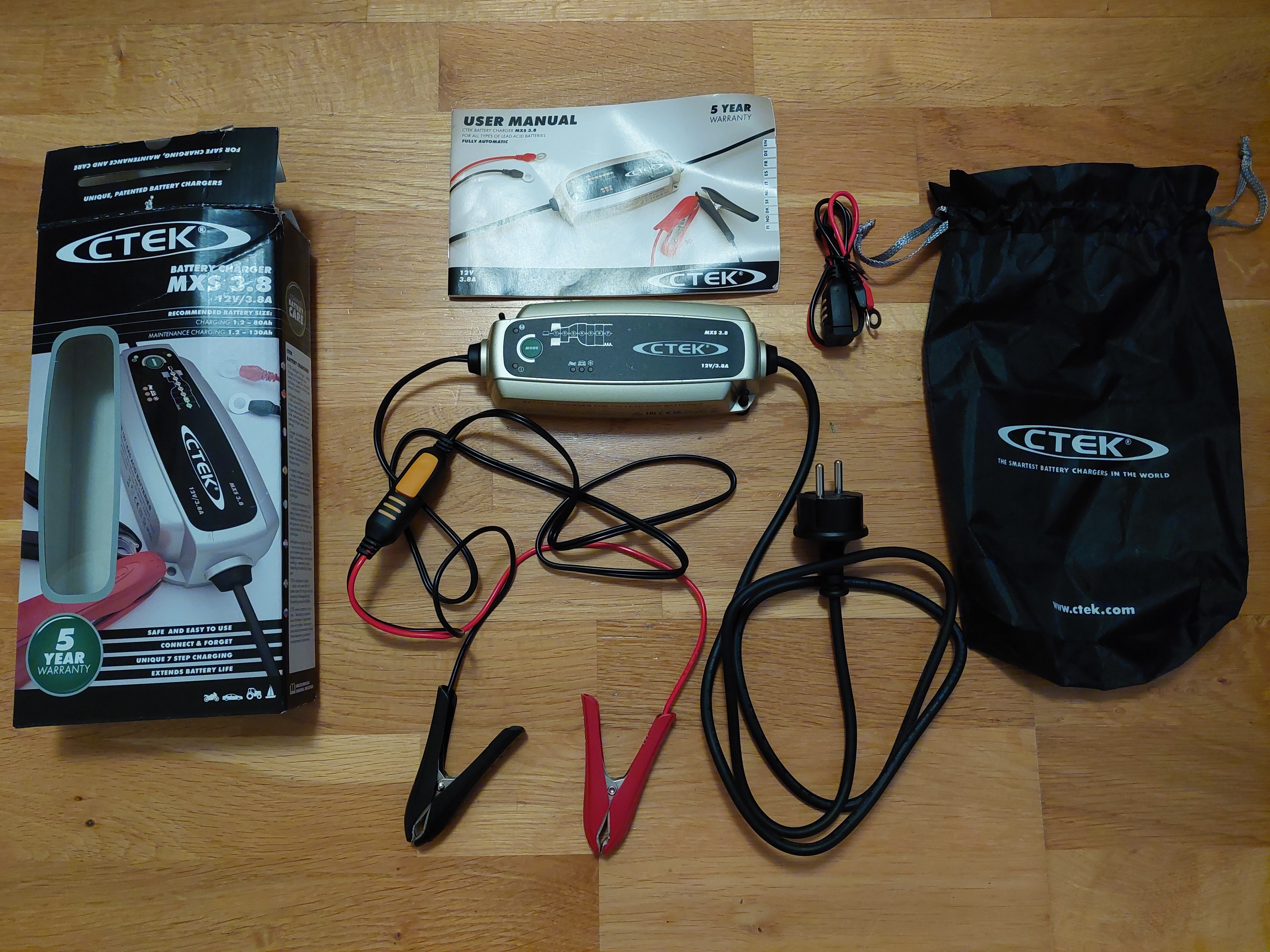 Ctek mxs 3.8 – smart och säker batteriladdare