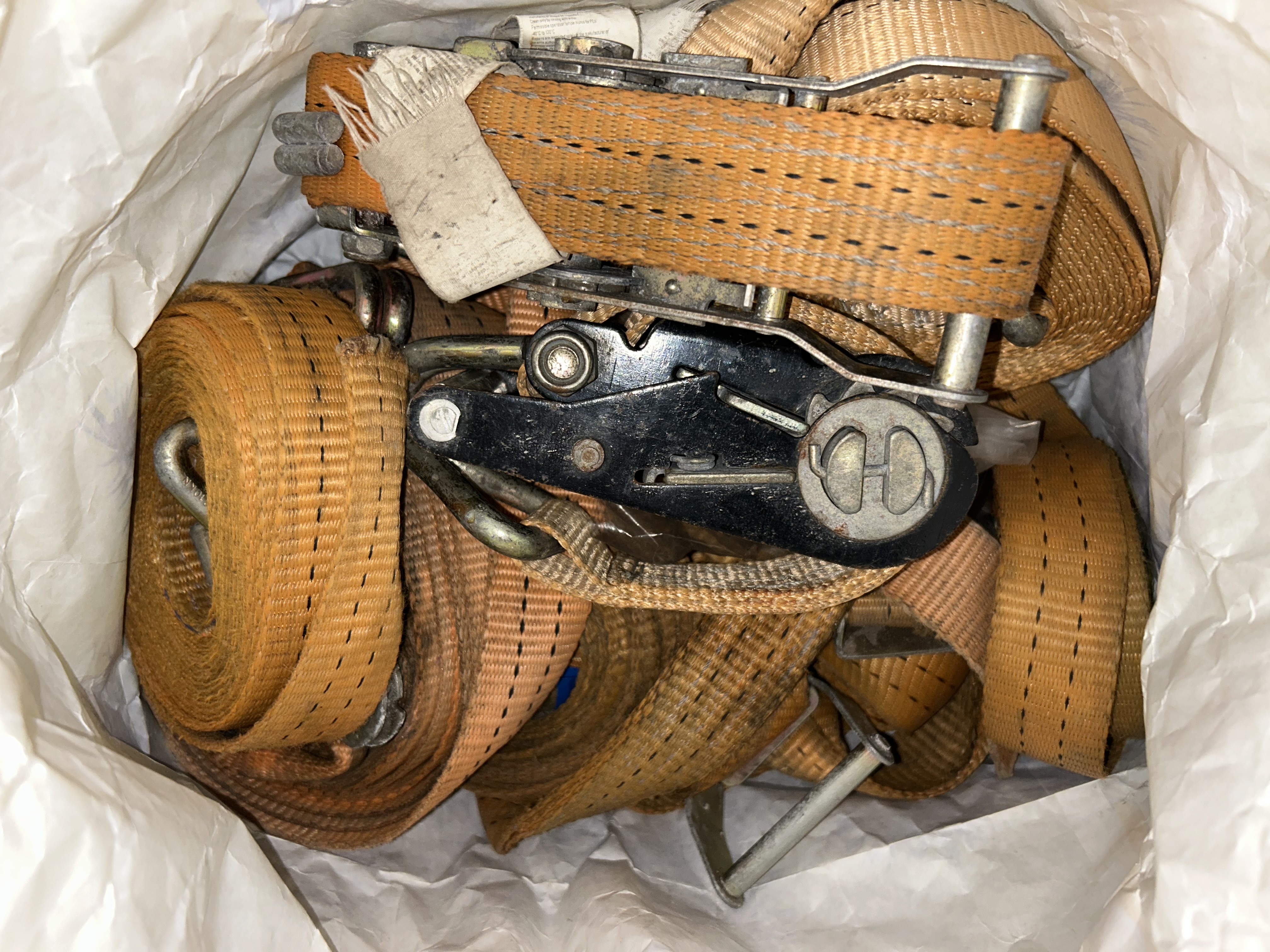 Spännband 4st orangea för transport av fordon atv mopedbil bilar mm