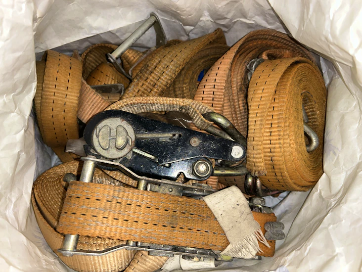 Spännband 4st orangea för transport av fordon atv mopedbil bilar mm