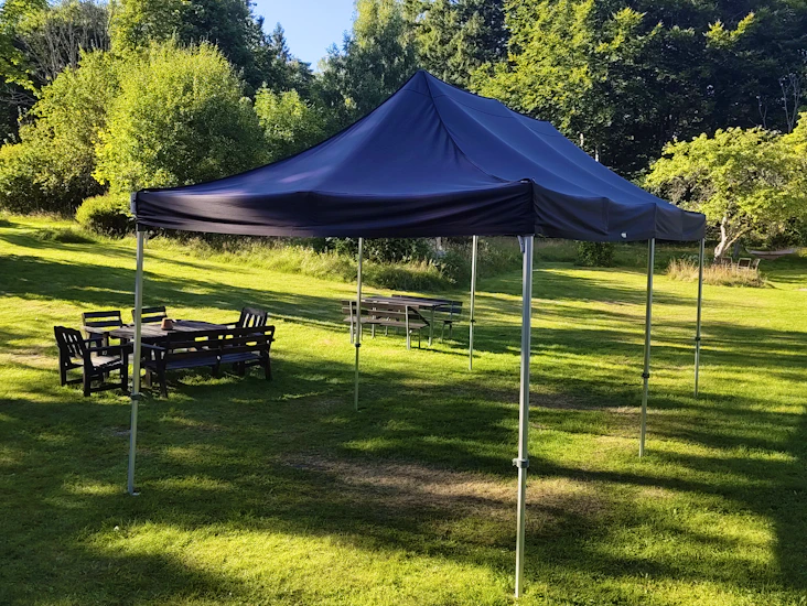 Pop-up/snabbtält 3x4,5m, svart