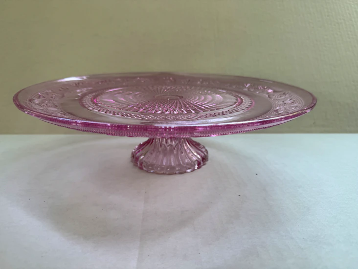 Pink cake stand
