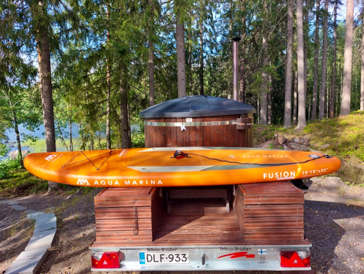 Paljuvaunu , paljukärry, kylpypalju