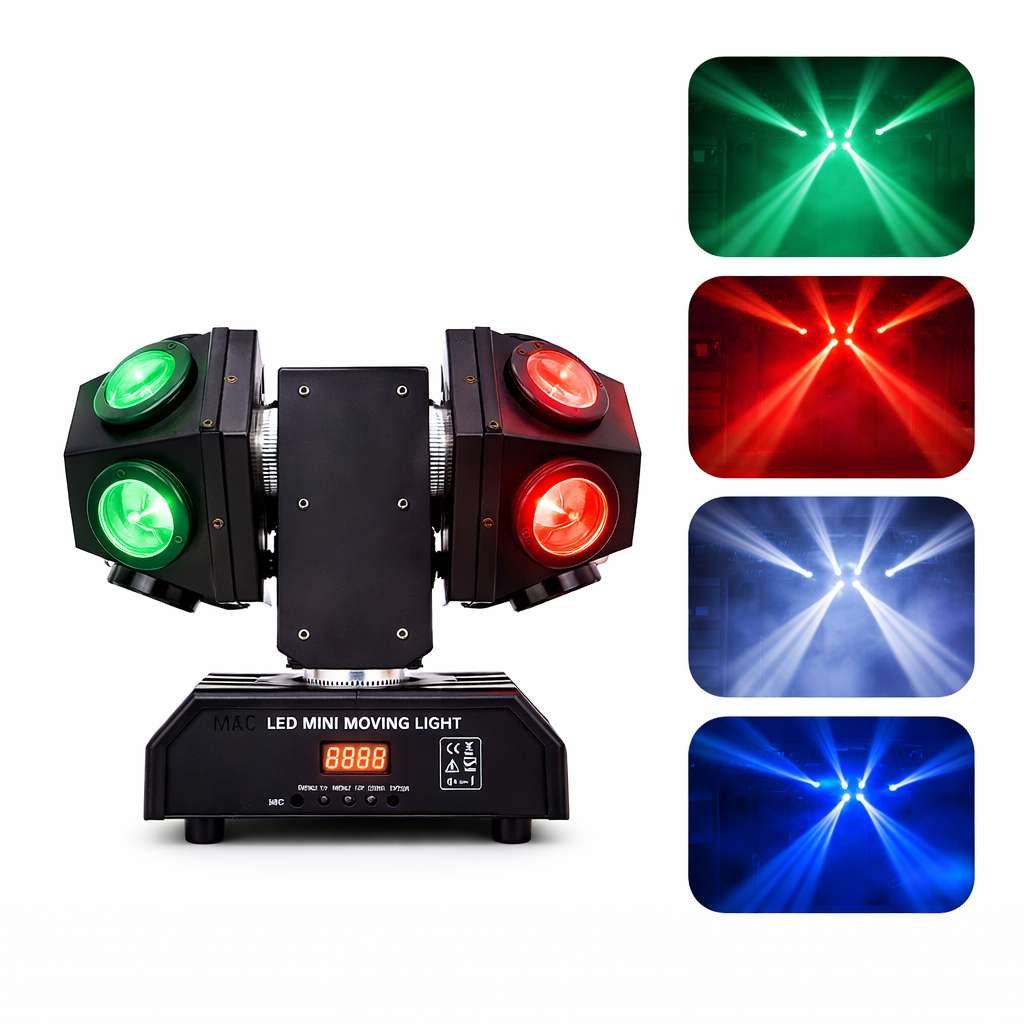 Dobbel discoball moving head 2 in 1 led & laser (utleie)