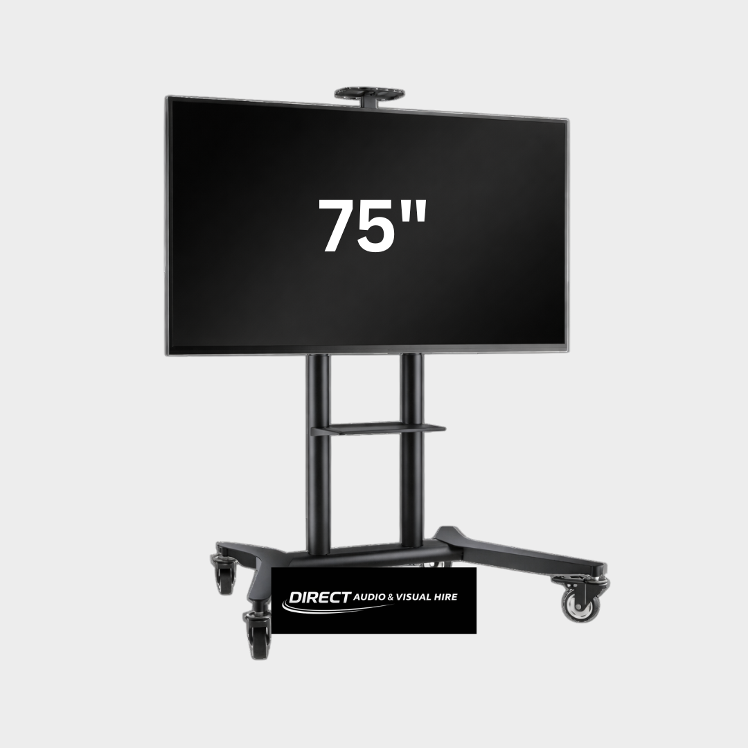 75" tv on wheels