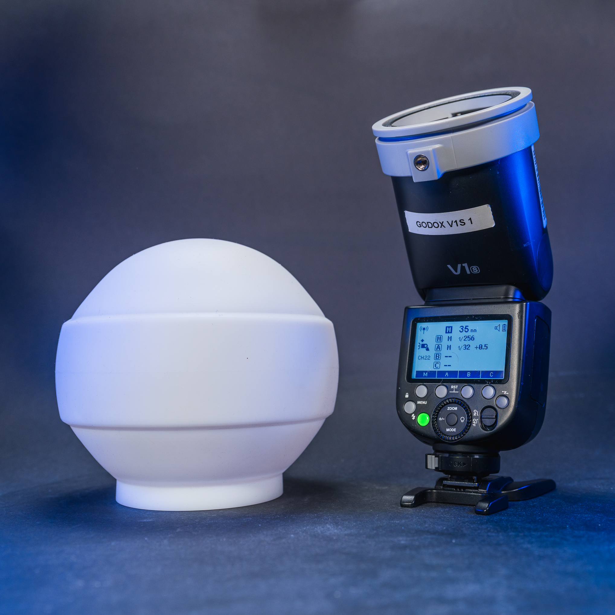 Godox v1s speed light for sony with dome silicone diffuser
