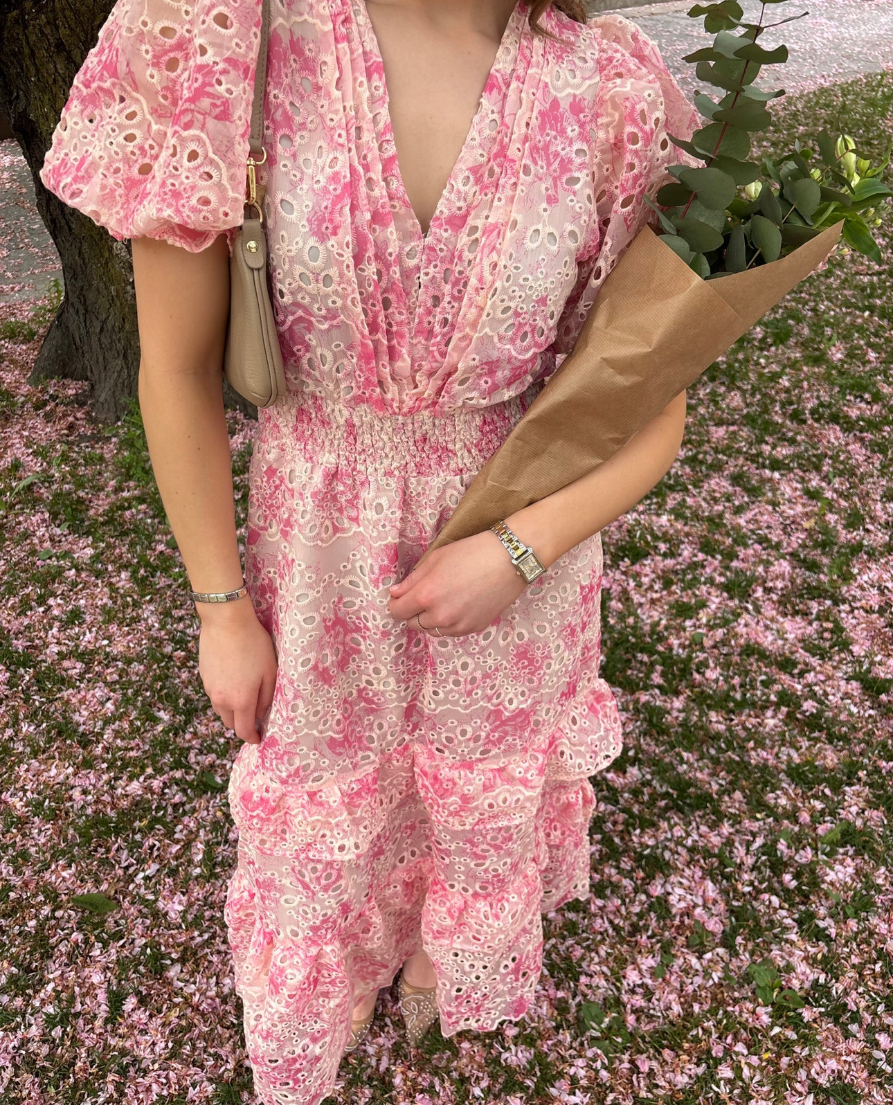 Str 42 - nanni floral maxi dress - pink floral