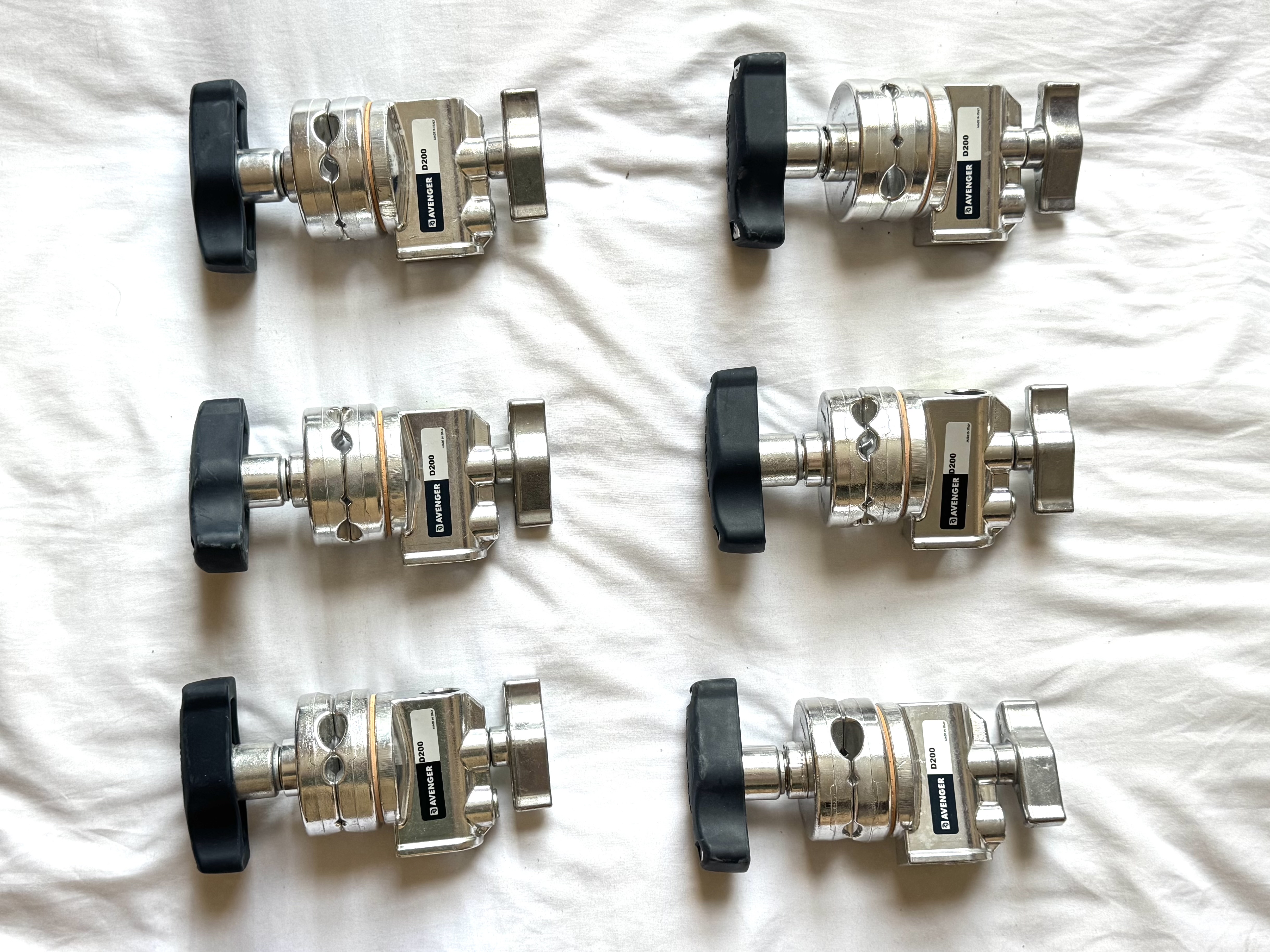 6x manfrotto grip head