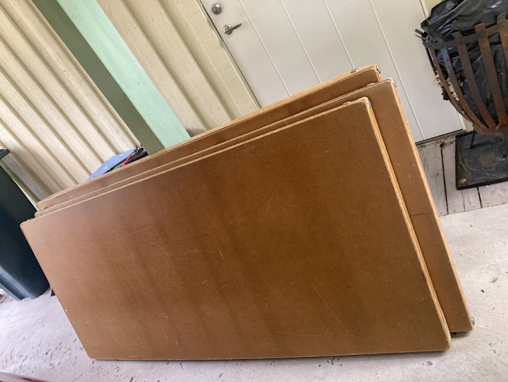 3 fällbara bord bra till buffé 180x80