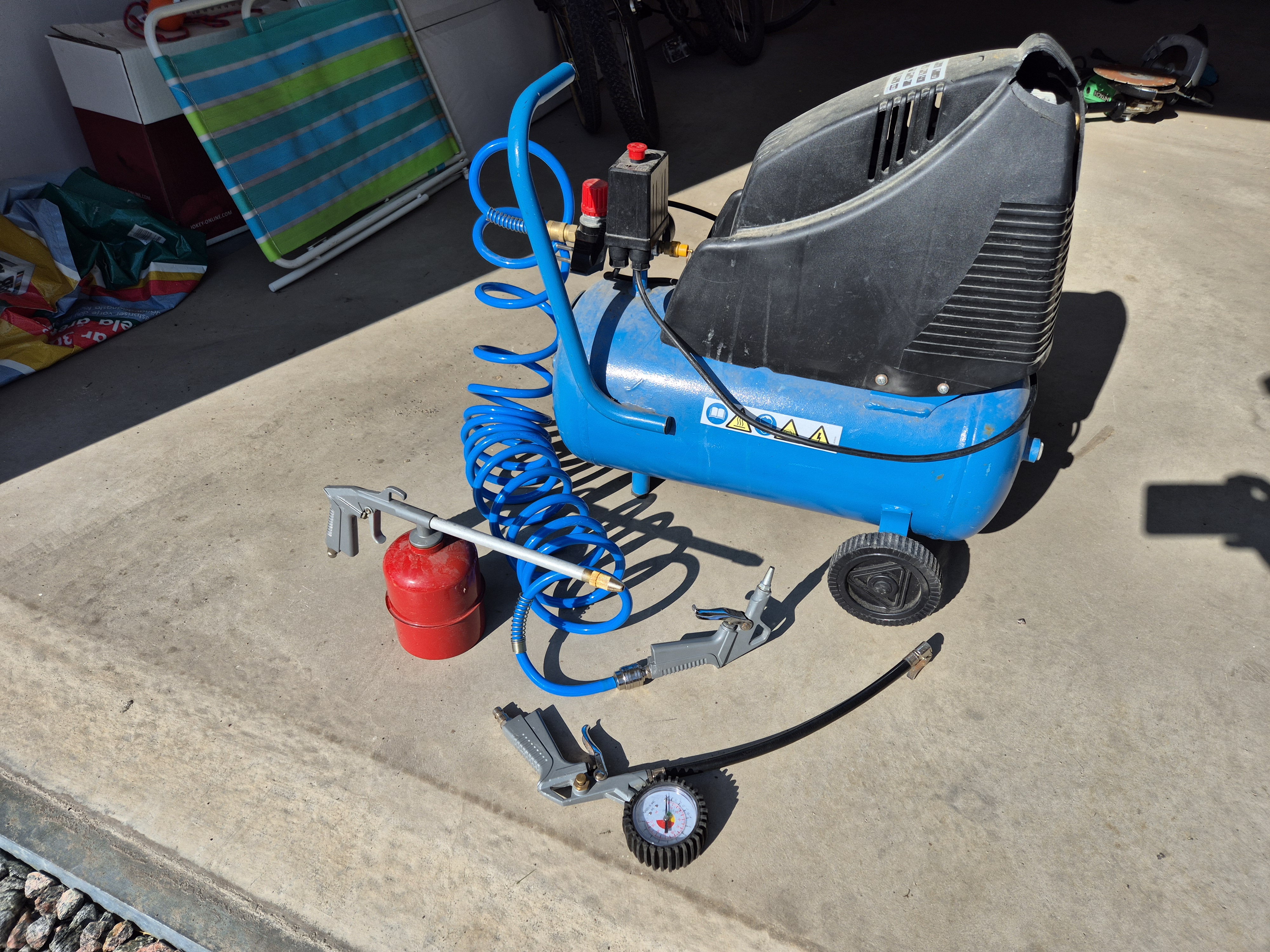 Smidig kompressor med tillbehör