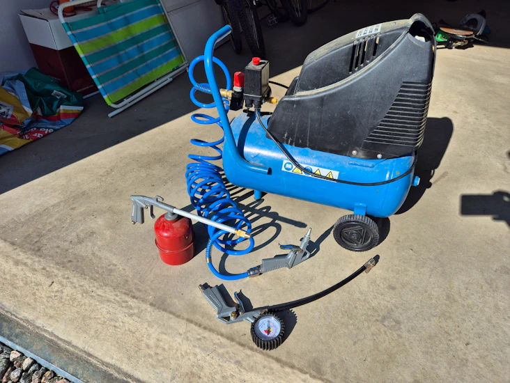 Smidig kompressor med tillbehör