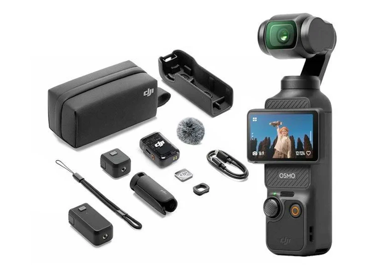Dji osmo pocket 3 creator combo + nd filter + black mist filter + magnethållare
