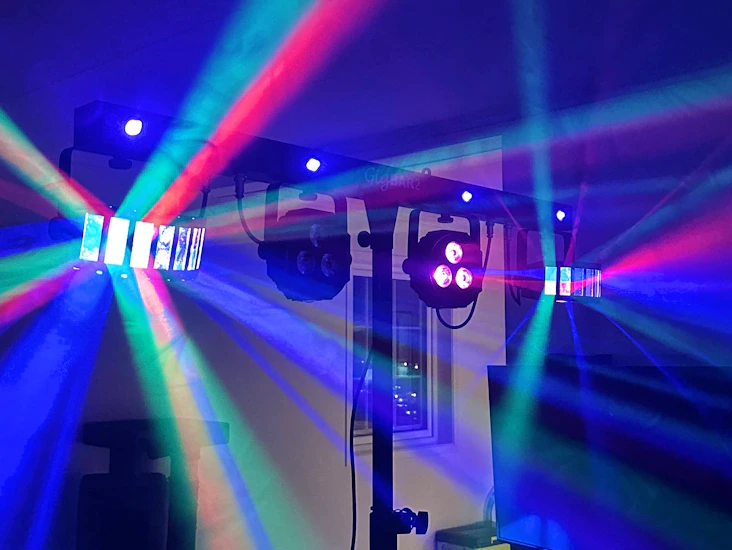 Partypakke premium (lys-bar, røykmaskin, moving head)