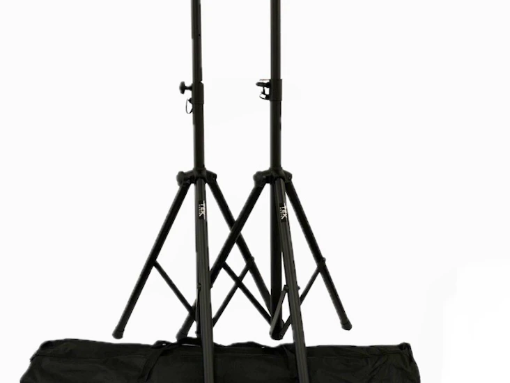 Metal heavy-duty speaker tripod stands (pair) | same day hire available