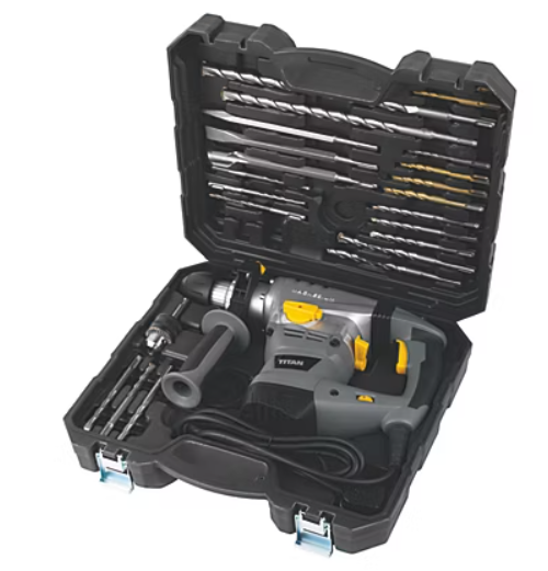 Titan corded sds plus drill & drill bits