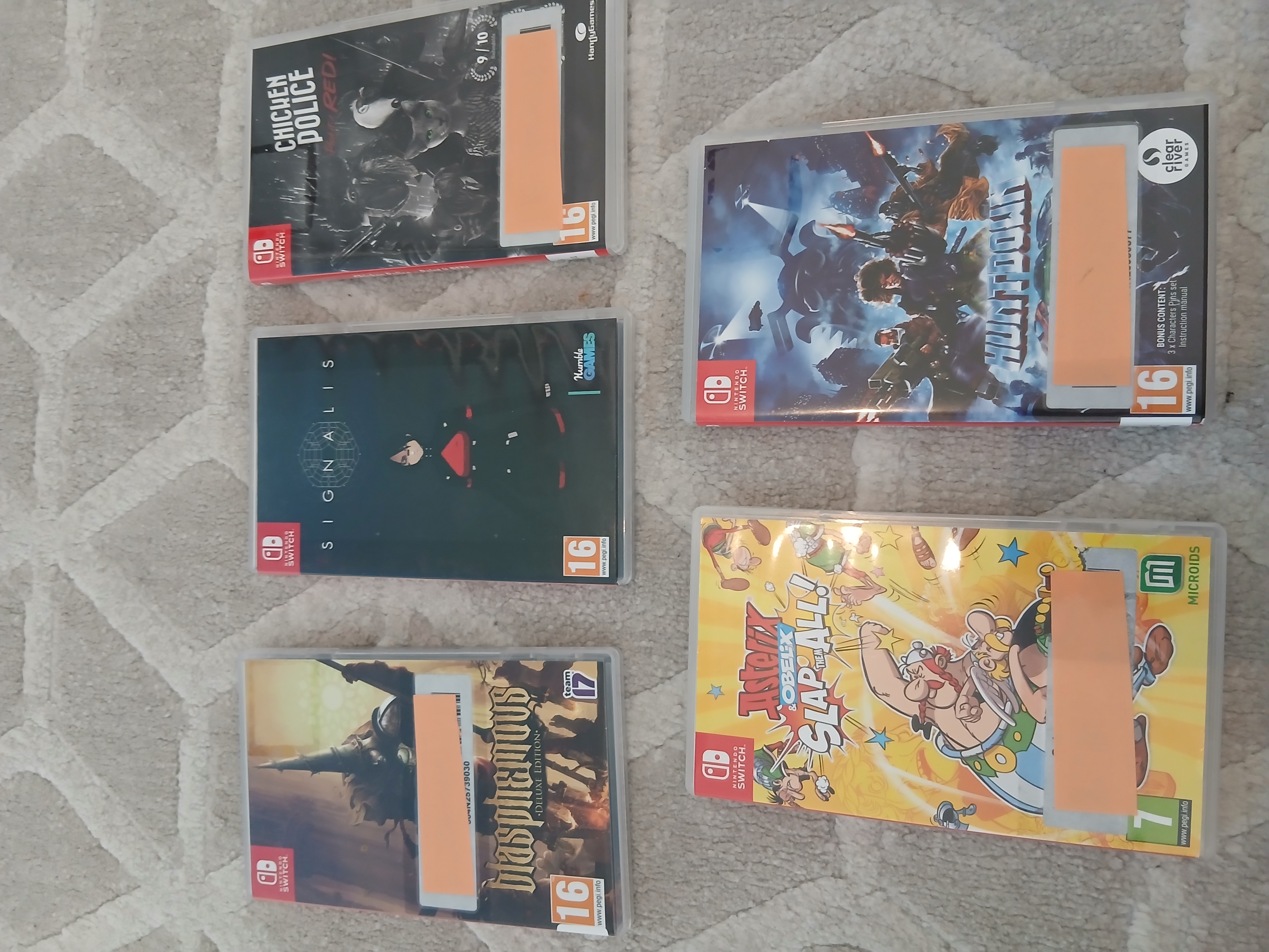 5 nintendo switch peliä pakettina