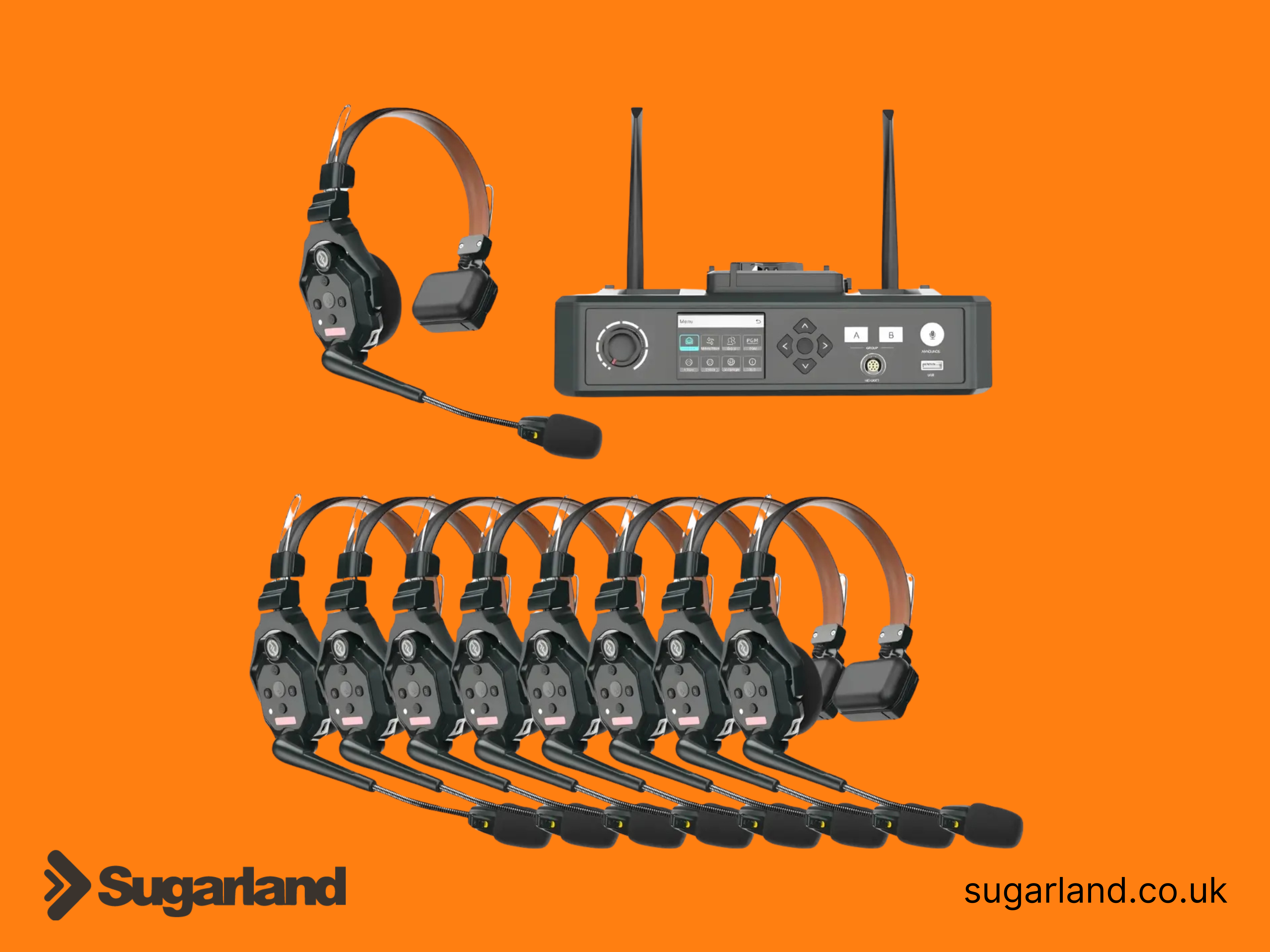 Hollyland solidcom c1 pro hub8s 8-way single-ear kit