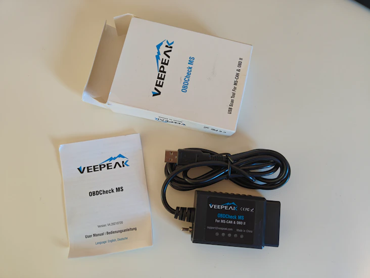 Obd ii & ms-can adapter för forscan