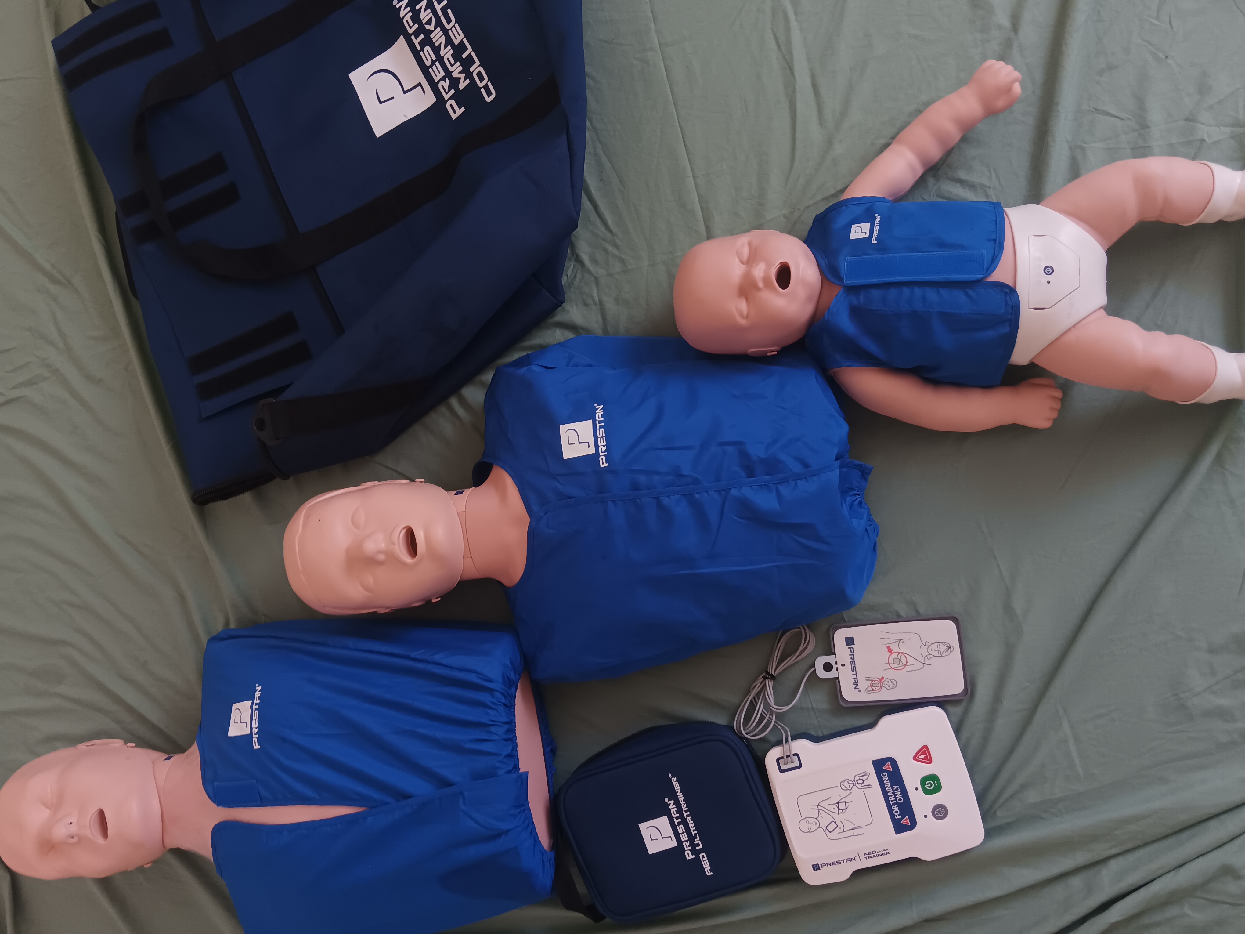 Complete prestan cpr & aed training kit (adult, child, infant)
