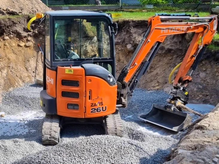 Hitachi zx26u minigrävare