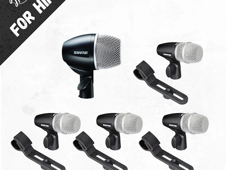 Hire a shure drum microphone set