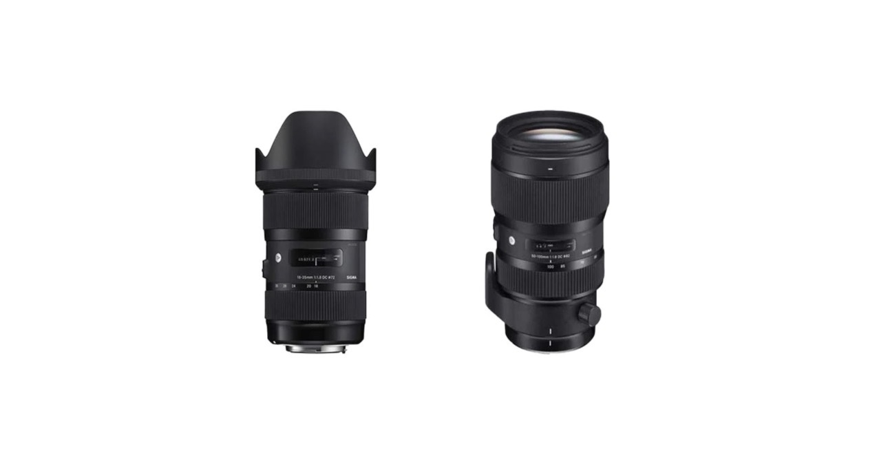 Sigma art 18-35mm and 50-100mm f1.8 ef