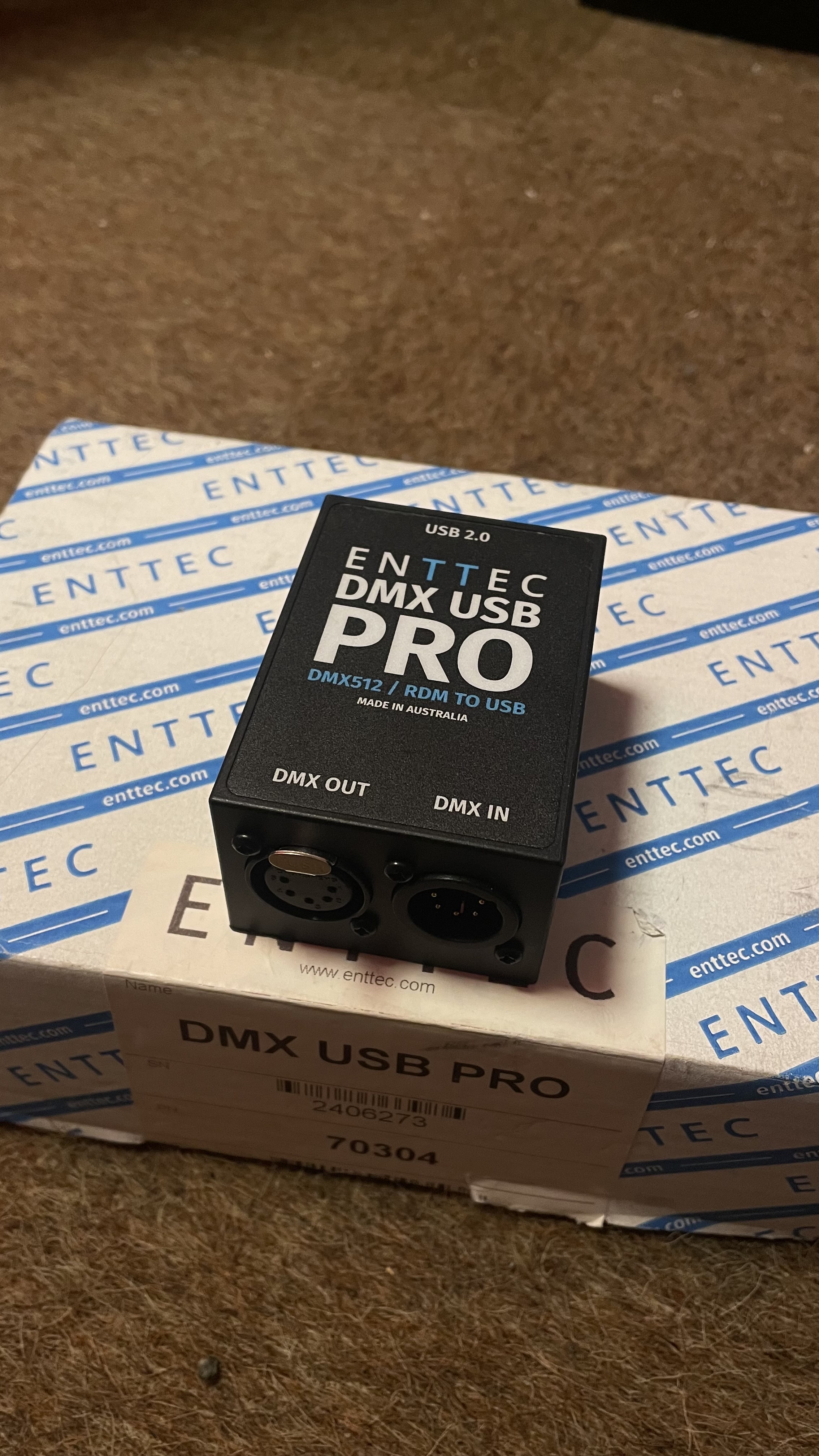 Dmx interface | enttec dmx usb pro