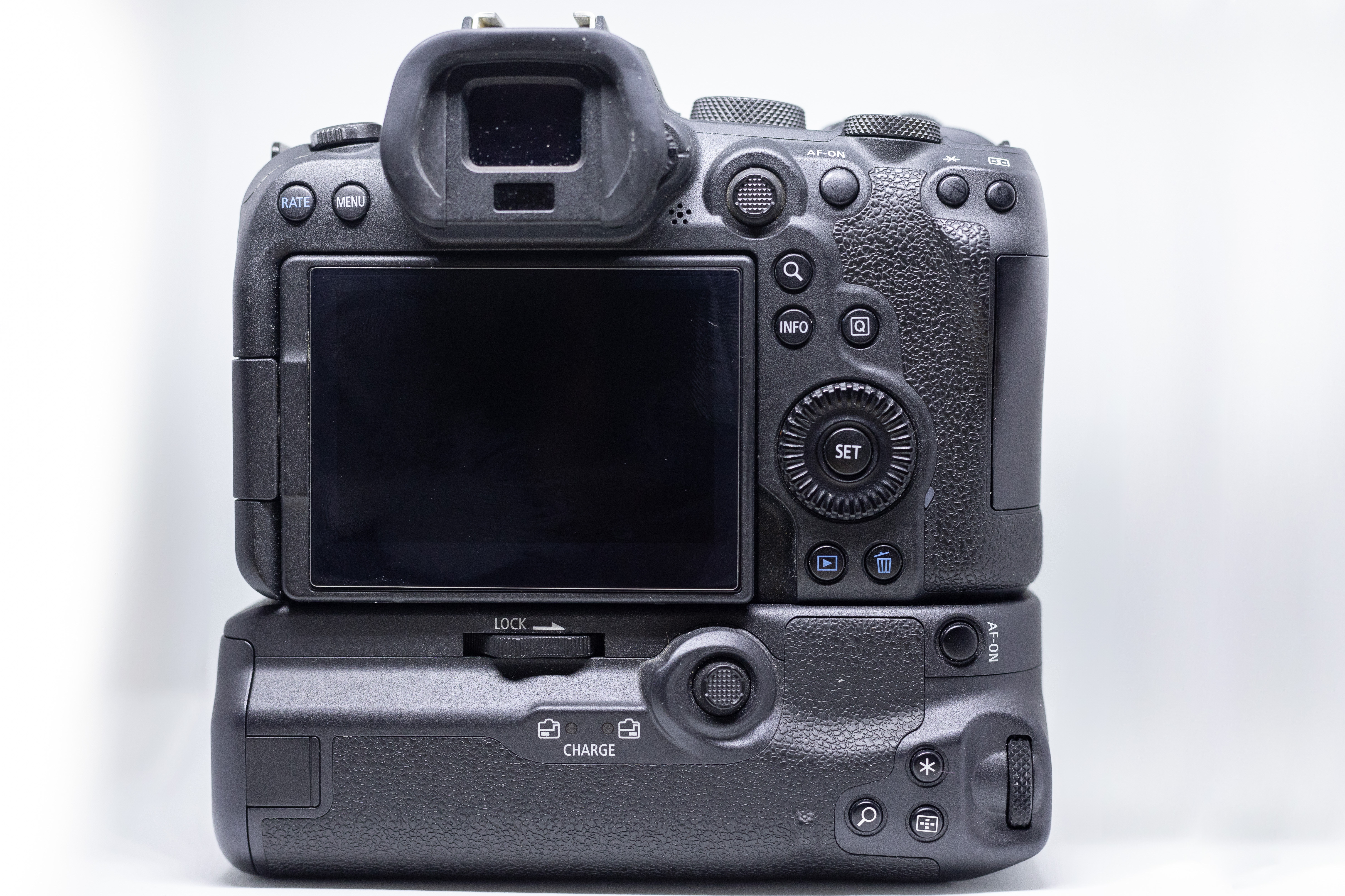 Canon eos r6 with rf to ef adapter and battery grip canon bg-r10