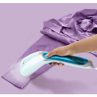 Handsteamer – tar bort skrynklor, lukt & bakterier (sidenvänlig + kompakt)