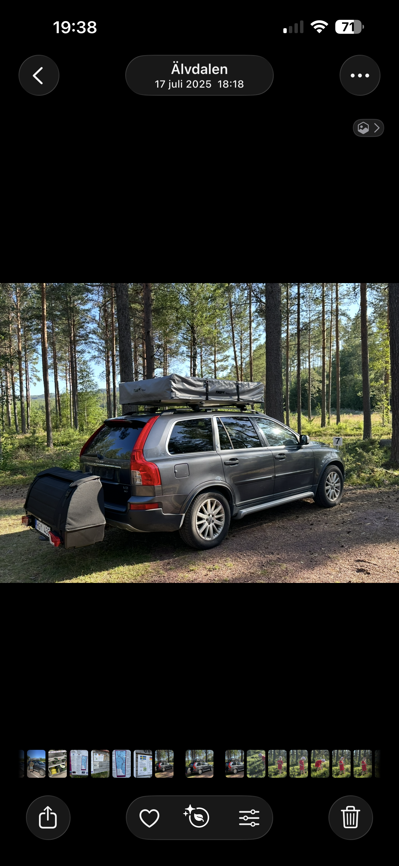 Lasthållare för dragkrok thule onto 2