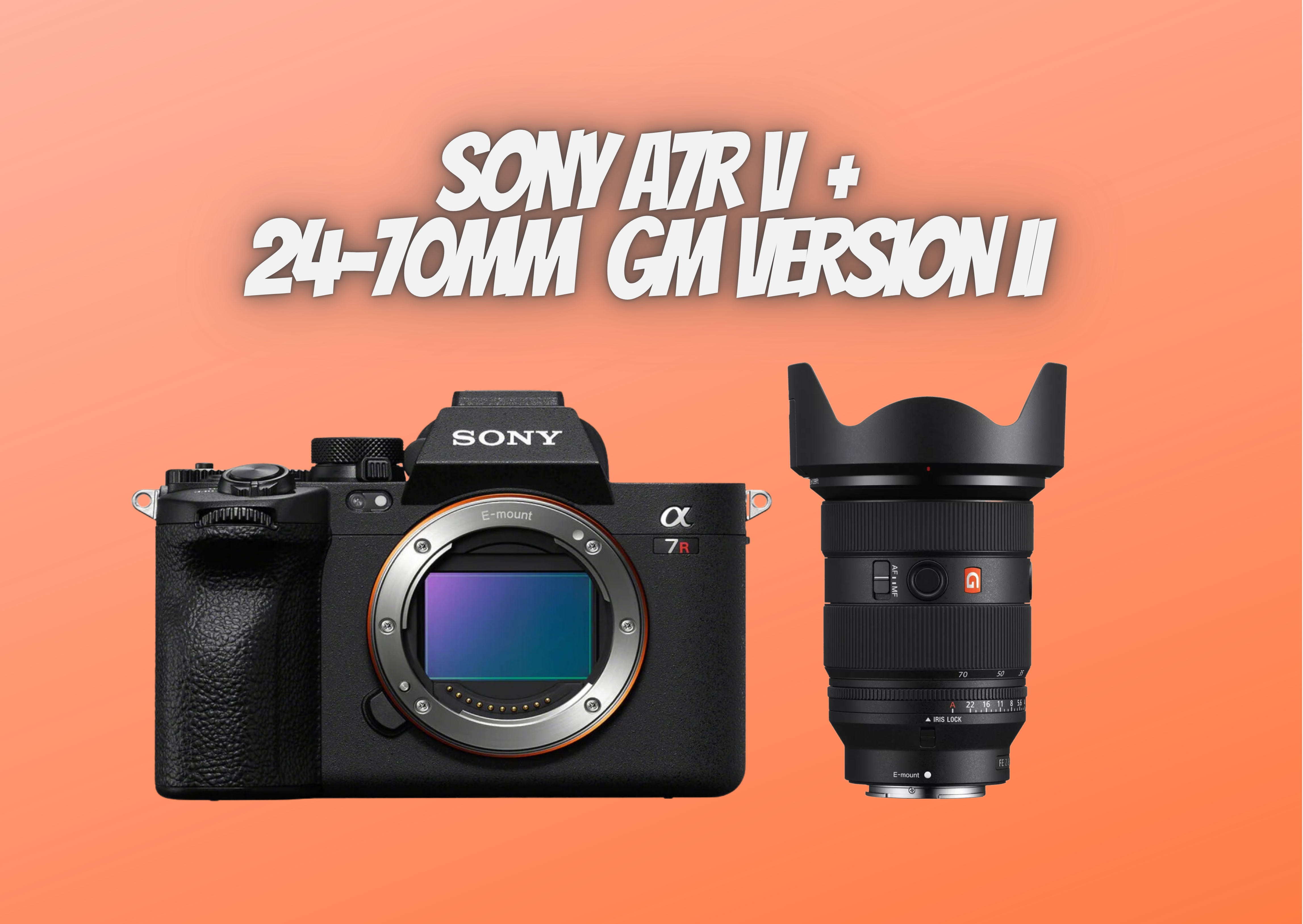 Sony a7r 5 v + 24-70mm 2.8 gfm ii lens a7r5 a7rv