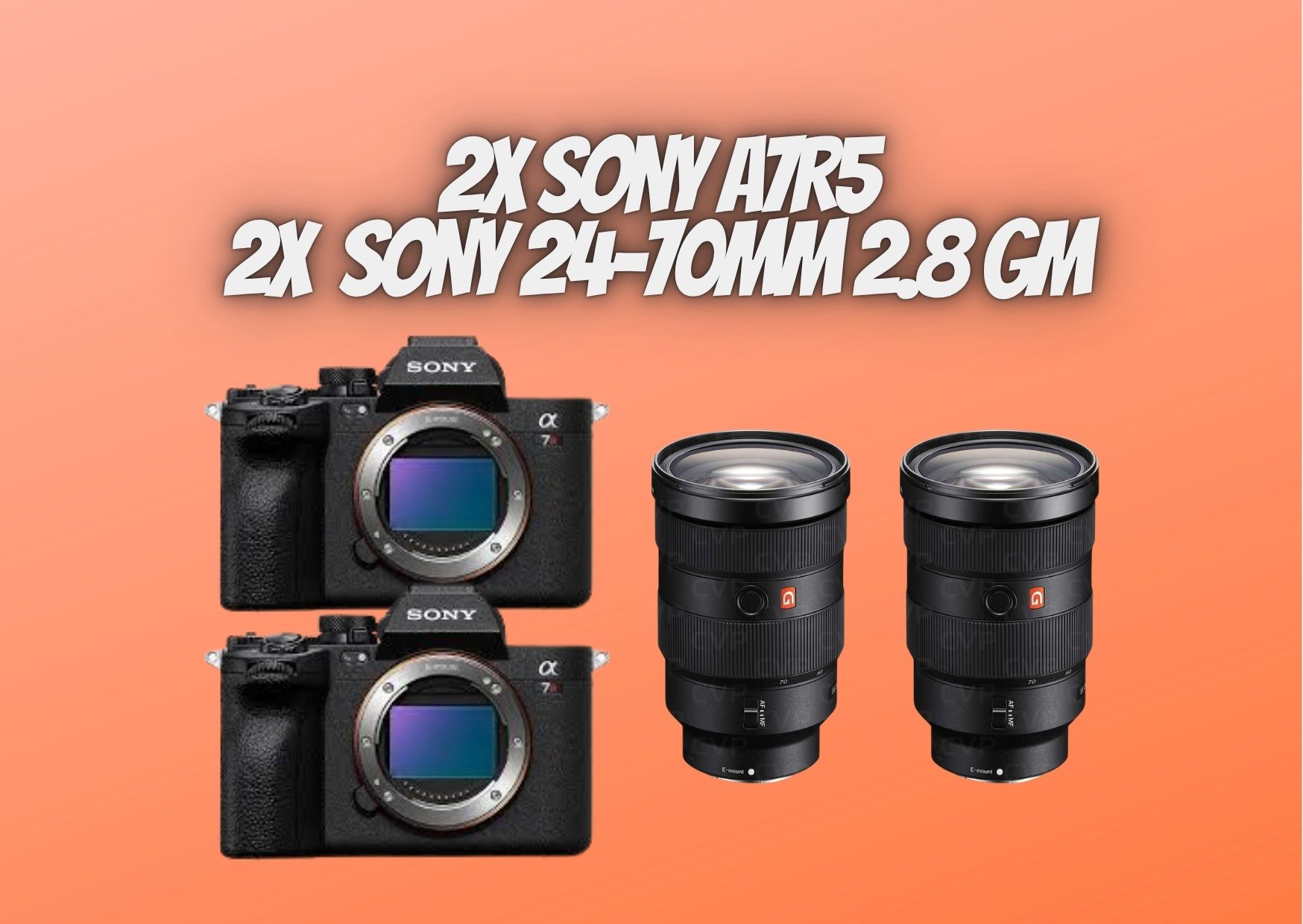 2x sony a7rv a7r5 + 2x 24-70mm 2.8 gm 24-70 mm 