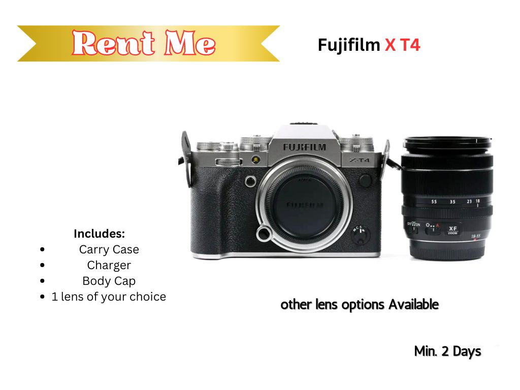 Fujifilm x t 4 with lense combo